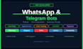 develop a whatsapp and telegram chatbot with python