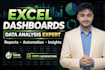 do excel data analysis, dashboards and reports