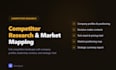 do competitor research and market mapping with contacts