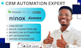 ninox houzz pro automation kommo crm todoist kvcore workflow zapier integration