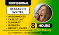 do essay, apa paper, case study, report, research, summary writing
