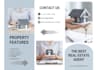 design real estate sales brochure, modern business  bifold and trifold brochure