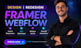 develop framer website design and webflow website design framer webflow expert