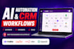 setup make com zapier n8n ai agent automation for CRM API integration workflow