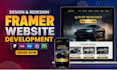 develop framer website fix framer design framer site framer website development