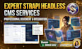 build strapi headless cms create website developer sanity nextjs reactjs gatsby