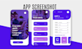 design app screenshots for app store and play store