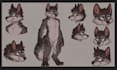 draw furry reference sheet anthro fursona character design custom ref sheet