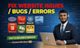 fix PHP, laravel, javascript, reactjs and website issues