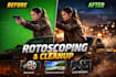 remove green screen, background, wires, objects and vfx rotoscoping
