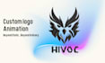 create animated logo intro video and 3d custom animation