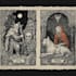 do a medieval woodcut gothic etching illustration