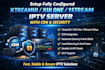 setup a fully configured xtreamui, xui one, 1stream server with cdn and security