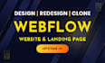 do webflow website design redesign webflow website or clone website