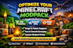 create, fix, and optimize minecraft modpacks, server setup, forge to fabric mods