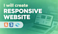 create responsive landing page using HTML CSS tailwind