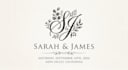 design an elegant and romantic wedding logo