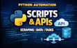 create python automation scripts api integration web scraping and data analysis