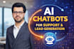build ai chatbot for customer support, faq automation and lead generation