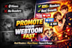 promote your webcomic, webtoon promotion, tapas, manga, comic