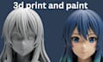 3d print and hand paint miniatures, anime figures and resin models