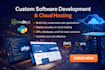 build custom web app and host it on cloud server