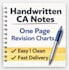 create handwritten ca notes and one page revision charts