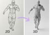 convert 2d sketch to 3d model, 3d model from image, printable model