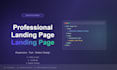 build a responsive landing page with HTML CSS and javascript