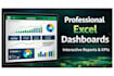 create an interactive excel dashboard and data visualization