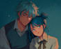 draw cool anime couple for you