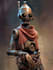 create unique cyberpunk and sci fi robot character illustrations