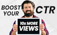 design CTR boosting thumbnails like alex hormozi, ali abdaal, etc