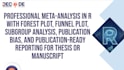 do systematic review, meta analysis, and forest plot in r