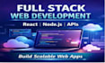 do full stack development with scalable website