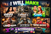make imvu model, fallout 4 mods, sims 4, l4d2, skyrim, sfm mods, and accessories