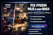 fix fivem server bugs, mlo map issues, collision, flickering, esx qbcore, fps