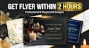 design a premium funeral flyer, obituary, or memorial program