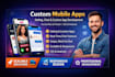 be your flutterflow mobile app developer, dating app, chat app, fintech app