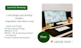 create your web site using larevel