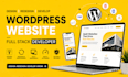 design and redesign your wordpress website as a full stack developer