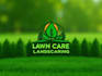design lawn care and landscaping logo