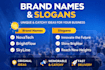 create unique brand names and catchy slogans