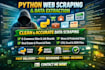do python web scraping, data mining, data extraction and web automation