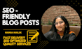 write SEO optimized blog posts