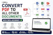 convert PDF and word and scans to editable excel, docs