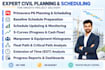create a primavera p6 schedule, wbs, gantt chart and baseline