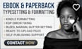 book formatting, amazon KDP paperback or kindle ebook formatting