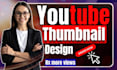 design eye catching clickable youtube thumbnail