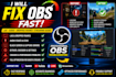 fix obs studio lag audio issues dropped frames and streaming problems fast